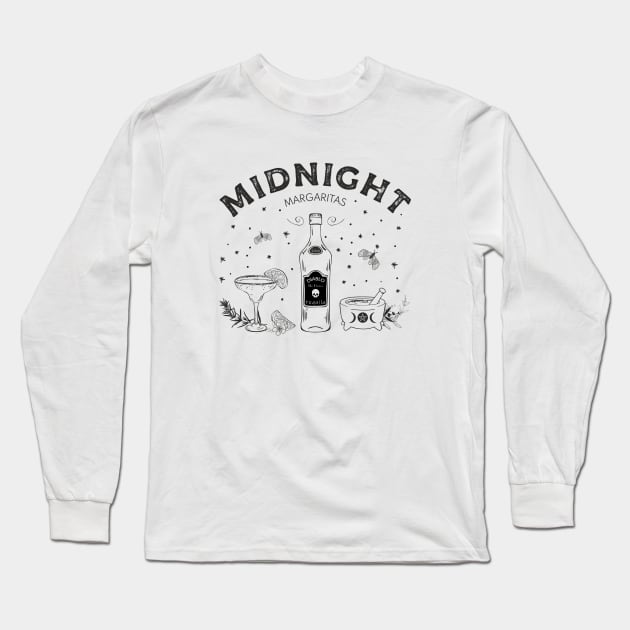 Midnight Margaritas Long Sleeve T-Shirt by qpdesignco